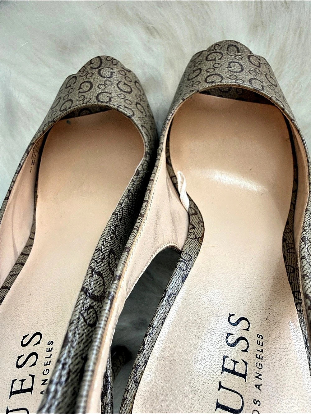 GUESS Patterned Slingback Heels - Picture 5 of 5